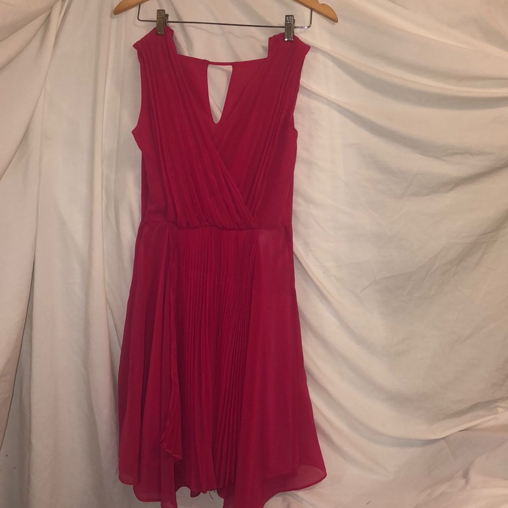 Pinkish dress with frills